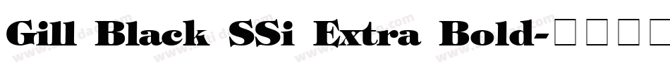 Gill Black SSi Extra Bold字体转换
